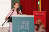 SaraH Arnold bei Ihrer Rede an der Diplomfeier in Luzern