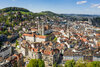 Luftbild der Stadt St. Gallen mit Blick auf die Stiftskirche