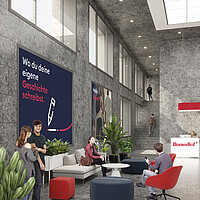 Eingangshalle BeneCampus Zürich