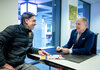 Hakan Yakin und Franco Di Santo im Büro der Benedict Zürich