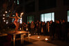 Dame mit Fackeln - Feuershow