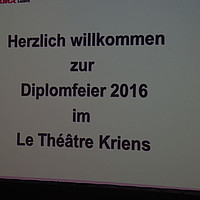 Diplomübergabe Luzern, 20. Mai 2016 – Benedict