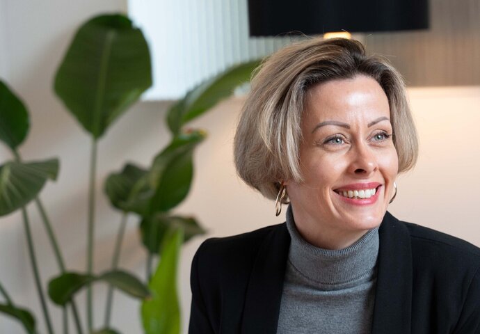 Die Ernährungsberaterin Claudia Baumann in ihrer Praxis Ernährung mit Herz.