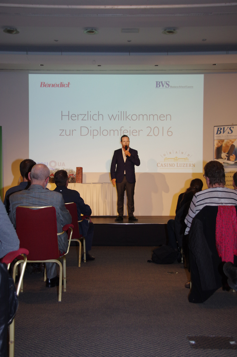 Benedict Schule Luzern: Diplomfeier, 18. Nov. 2016
