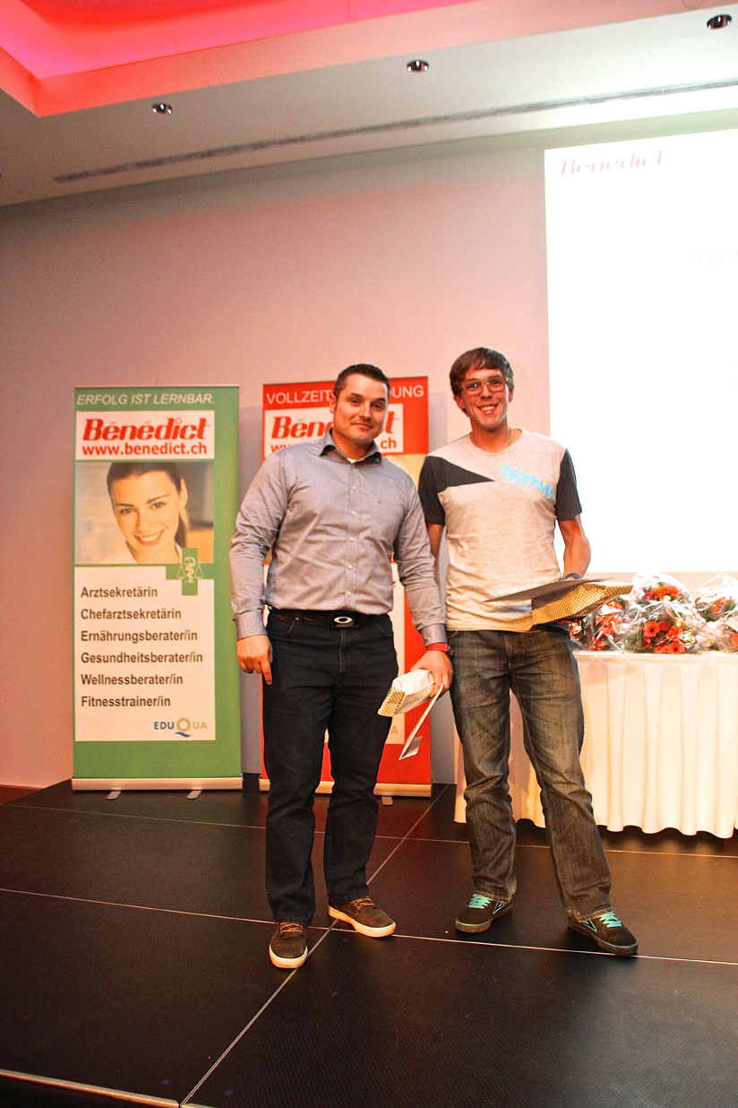 Diplomübergabe Luzern, 27. November 2015 – Benedict
