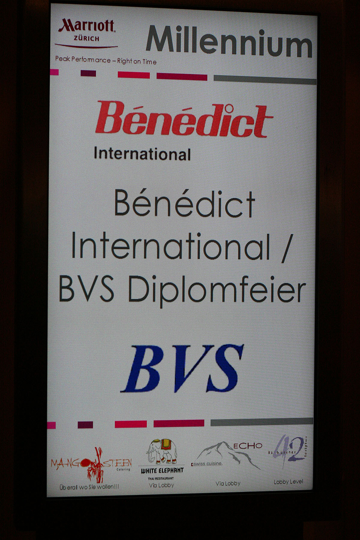 Benedict Handelsschule & Kaderschule Zürich, 09.07.2015